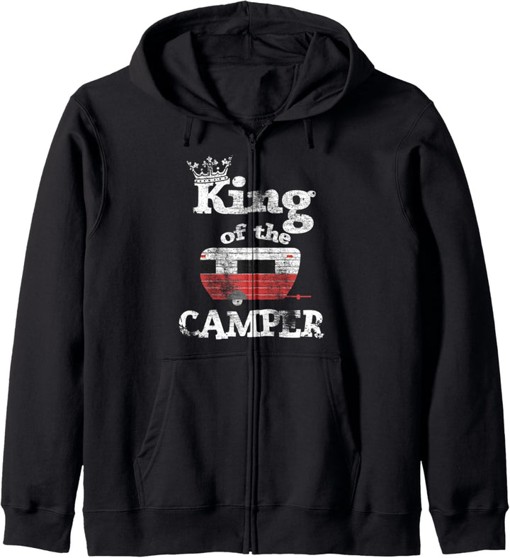 King Of The Camper Camping Gift For Men Kapuzenjacke