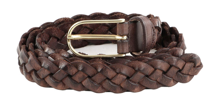 Vanzetti Braided Women's Belt W80 Darkbrown