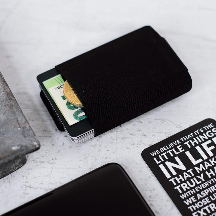 Jaimie Jacobs Nano Boy Mini Wallet, Mini Geldbörse aus Textil, Kleiner Geldbeutel, Slim Wallet mit Z