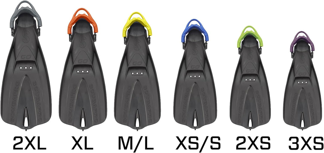 Go Fin Tauch und Schnorchelflosse Scubapro Mehrfarbig, Schwarz XXS, Mehrfarbig, Schwarz XXS