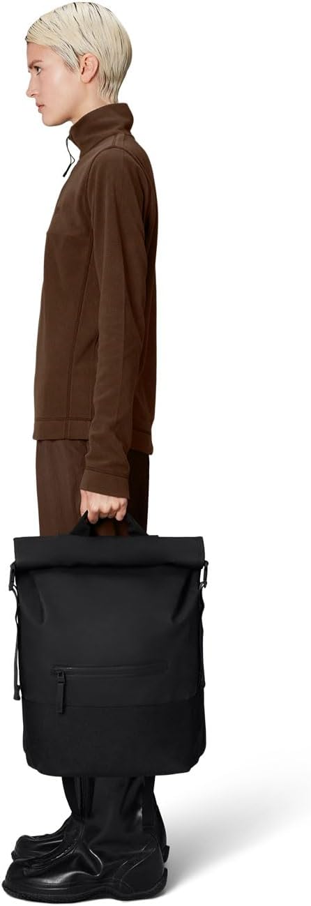 Trail Rolltop Backpack Black Rucksack