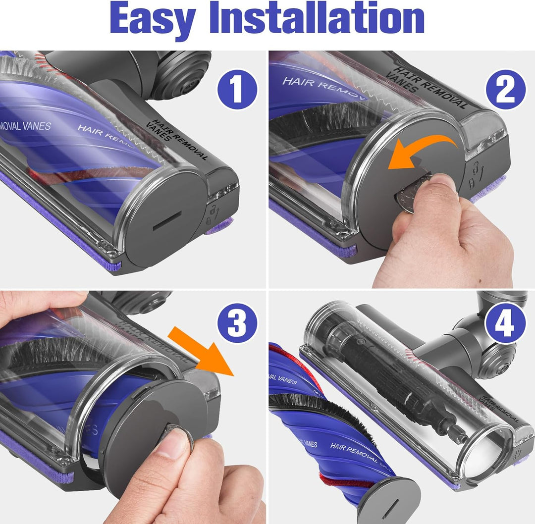 Motorbar Ersatz-Bodendüse für Dyson V12 Detect Slim/Absolute/Origin Staubsauger, Elektrobürste Motor