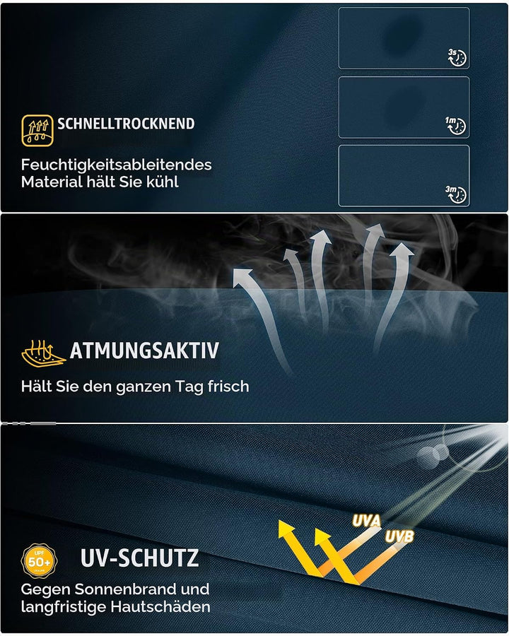 33,000ft Damen 3/4 Hose Capri Wanderhose Stretch Leichte Radhose Taschen Sommer Outdoor Golf Hose 34