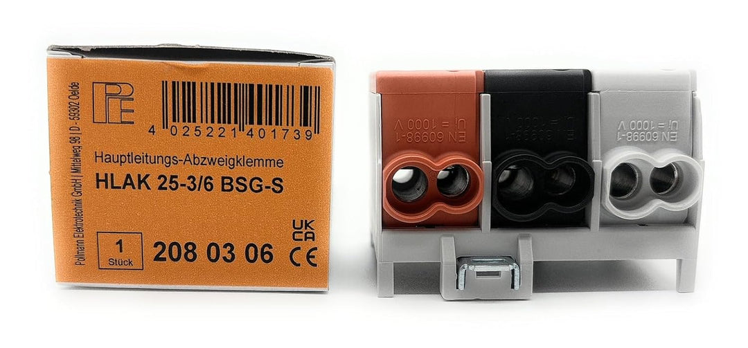 Pollmann Hauptleitungs-Abzweigklemme HLAK 25-3/6 BSG-S, 1 Stück