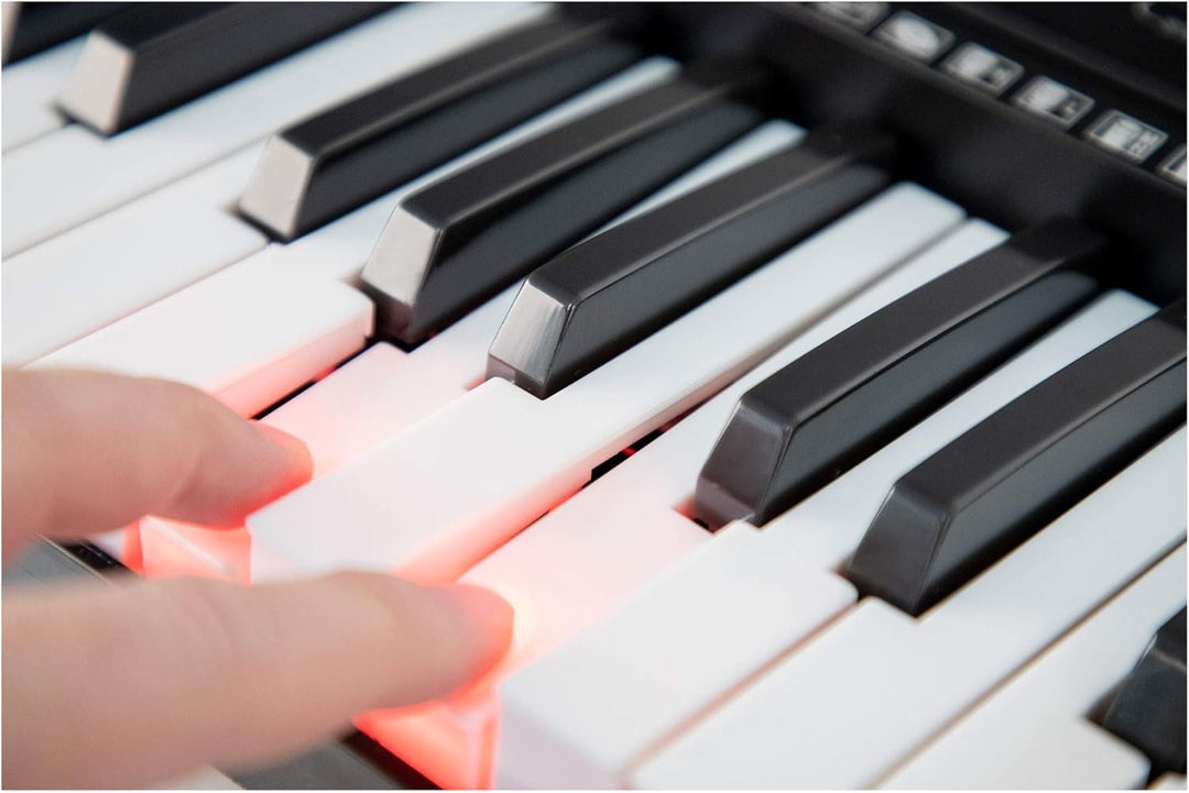 McGrey LK-6120-MIC Keyboard Set - Einsteiger-Keyboard mit 61 Leuchttasten - 255 Sounds und 255 Rhyth