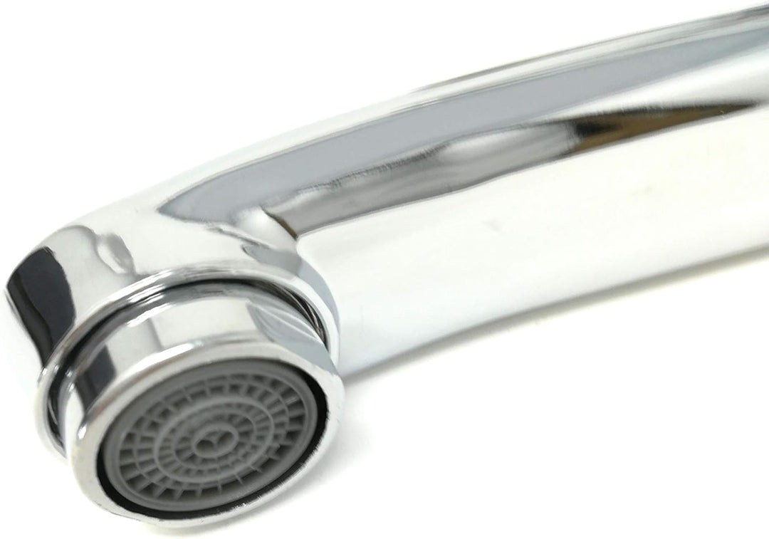 TEMPO DI SALDI Wandarmatur für Spüle Küchenarmatur Badewanne Hohe Messing verchromt Modern, Modern
