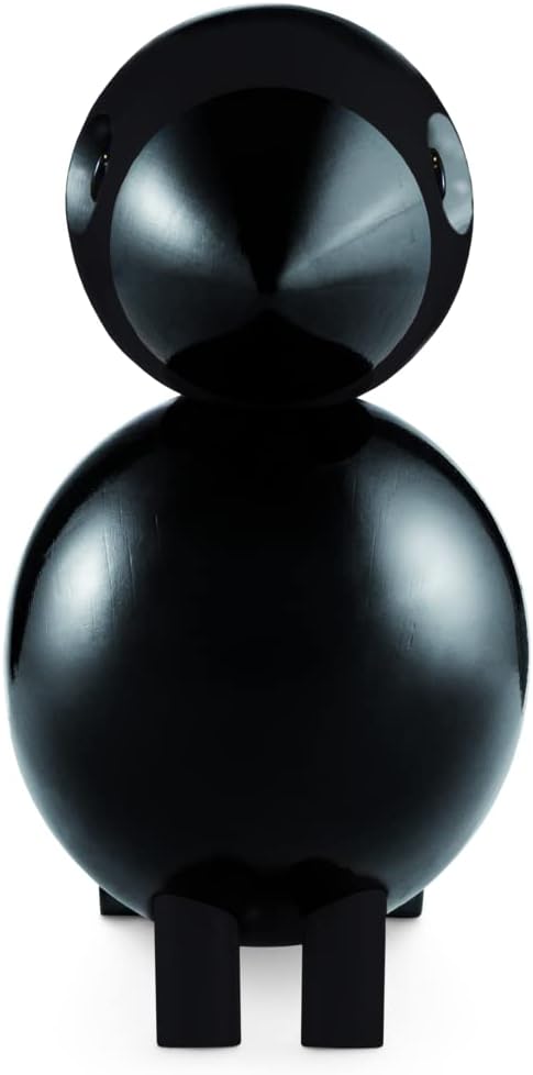 Kay Bojesen Ravn Singvogel Figuren 15.5 cm Weihnachtsdekoration, schwarz 17 x 6 x cm Schwarz, Klein,