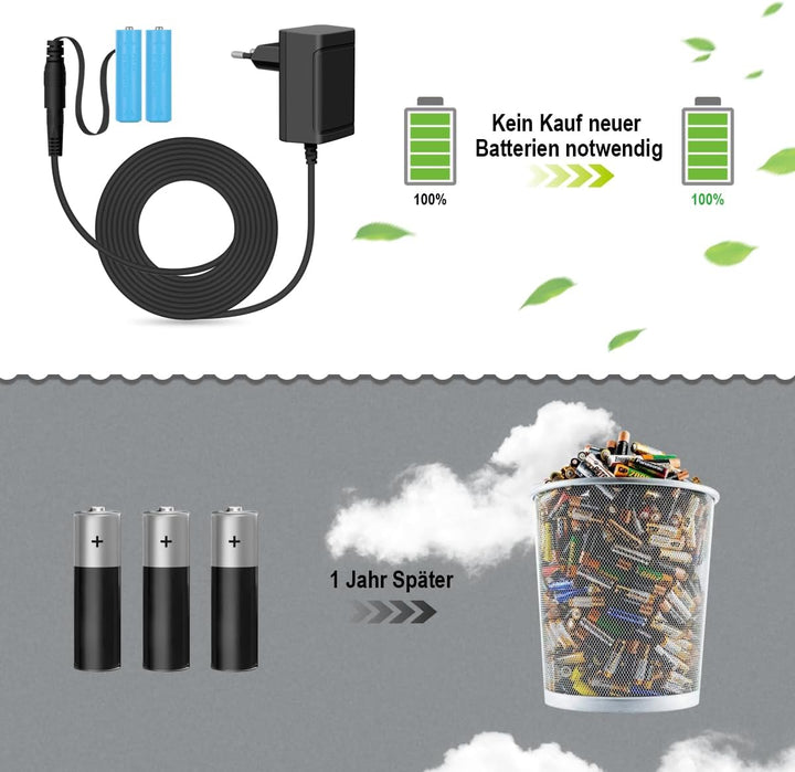 Lenink 3V Netzteil Batterieadapter Batterieersatz für 2 Stück AA Batterien, z.B kompatibel mit Bosch