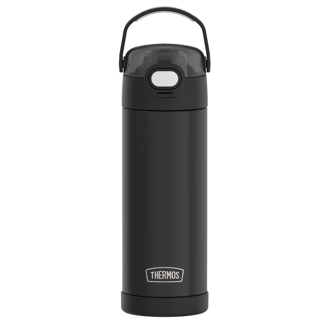 THERMOS kids FUNTAINER Trinkflasche 0,47 l, 12 h kalt, black | Edelstahl-Trinkflasche, spülmaschinen