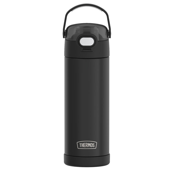 THERMOS kids FUNTAINER Trinkflasche 0,47 l, 12 h kalt, black | Edelstahl-Trinkflasche, spülmaschinen