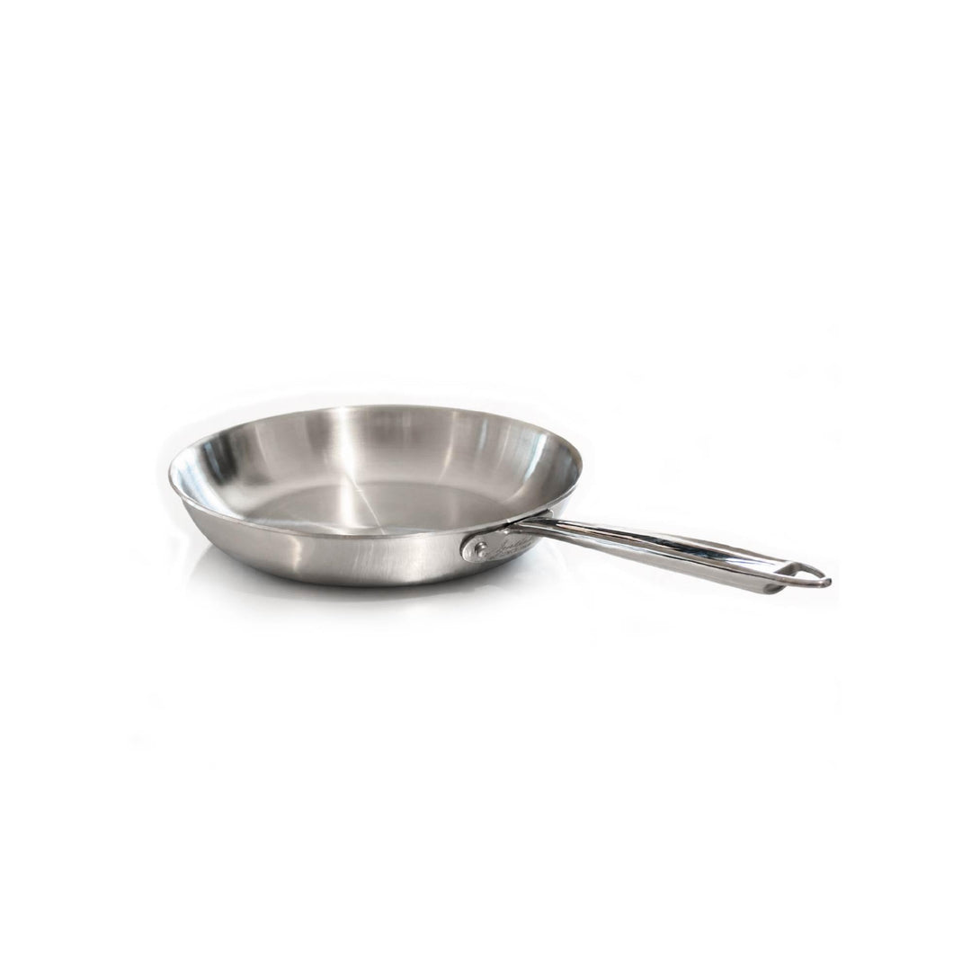 Agnelli alu-INOX Pfanne mit Rohrstiel, Edelstahl, Grau, Edelstahl, rostfrei, grau, 36 cm, 36 cm