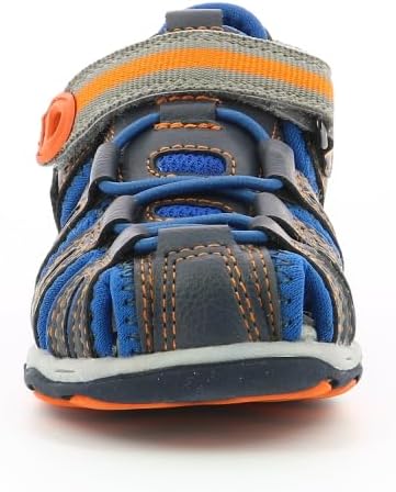Kickers Unisex Kinder Jumange Sandale 25 EU Mehrfarbig Marineblau Orange 53, 25 EU Mehrfarbig Marine