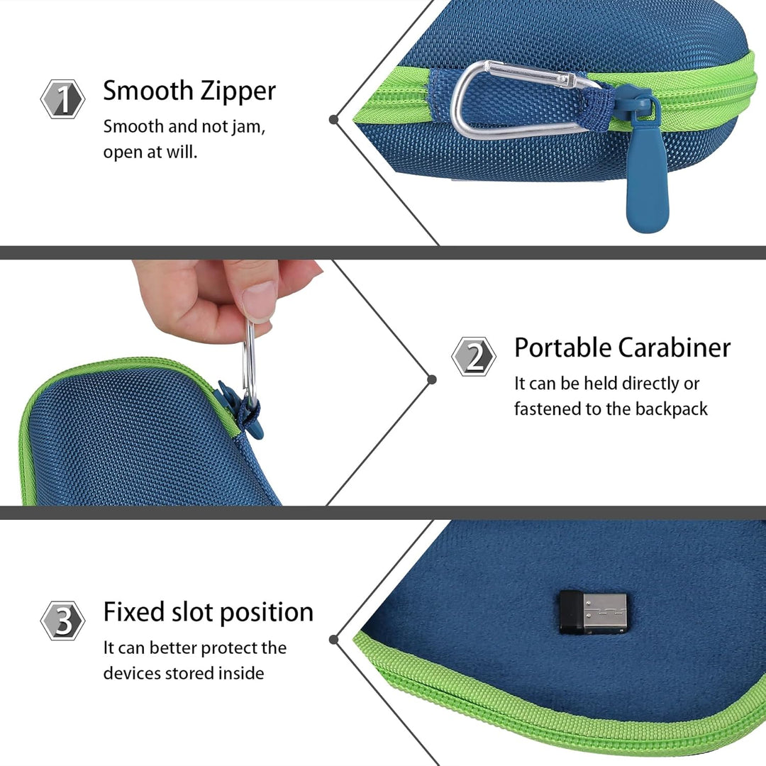co2CREA Hart Schutz Hülle Etui Tasche für Logitech MX Master 4 /Master 3 /Master 3S Kabellose Maus B