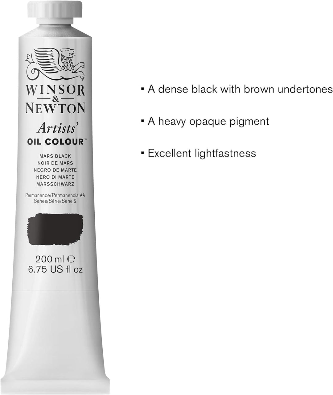 Winsor & Newton 1237386 Artists Ölfarbe - 200ml Tube, Künstler - Ölfarbe mit höchstmöglicher Pigment