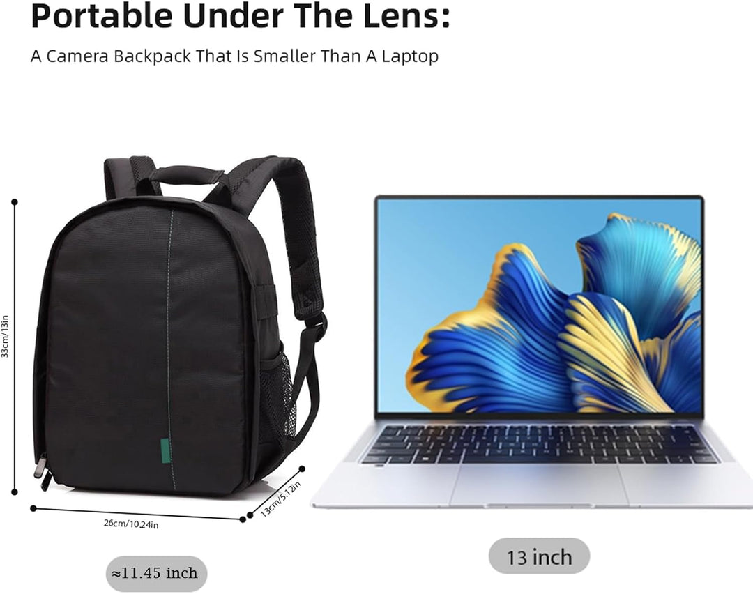 Andoer Kamerarucksack,DSLR Digital kameratasche Klein Spiegelreflex Fotorucksack Wasserdicht Kamera