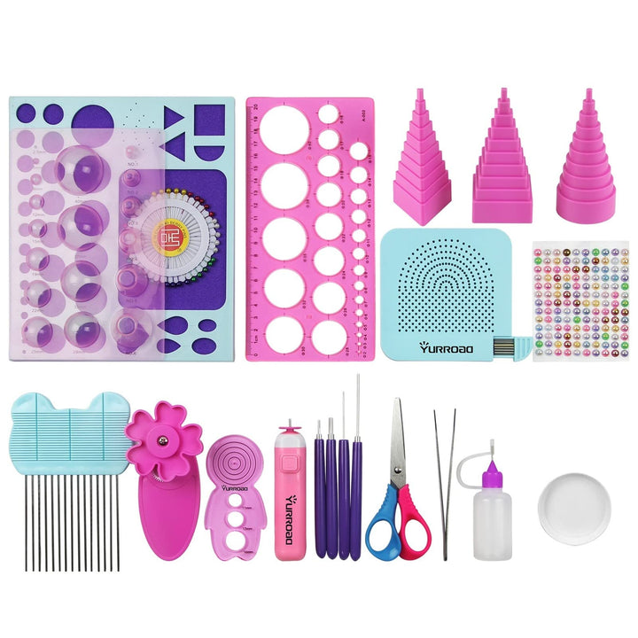 Quilling Set für Anfänger 19pcs Quilling Werkzeug mit Schlitz Quilling Tool Quilling Stift Elektrisc