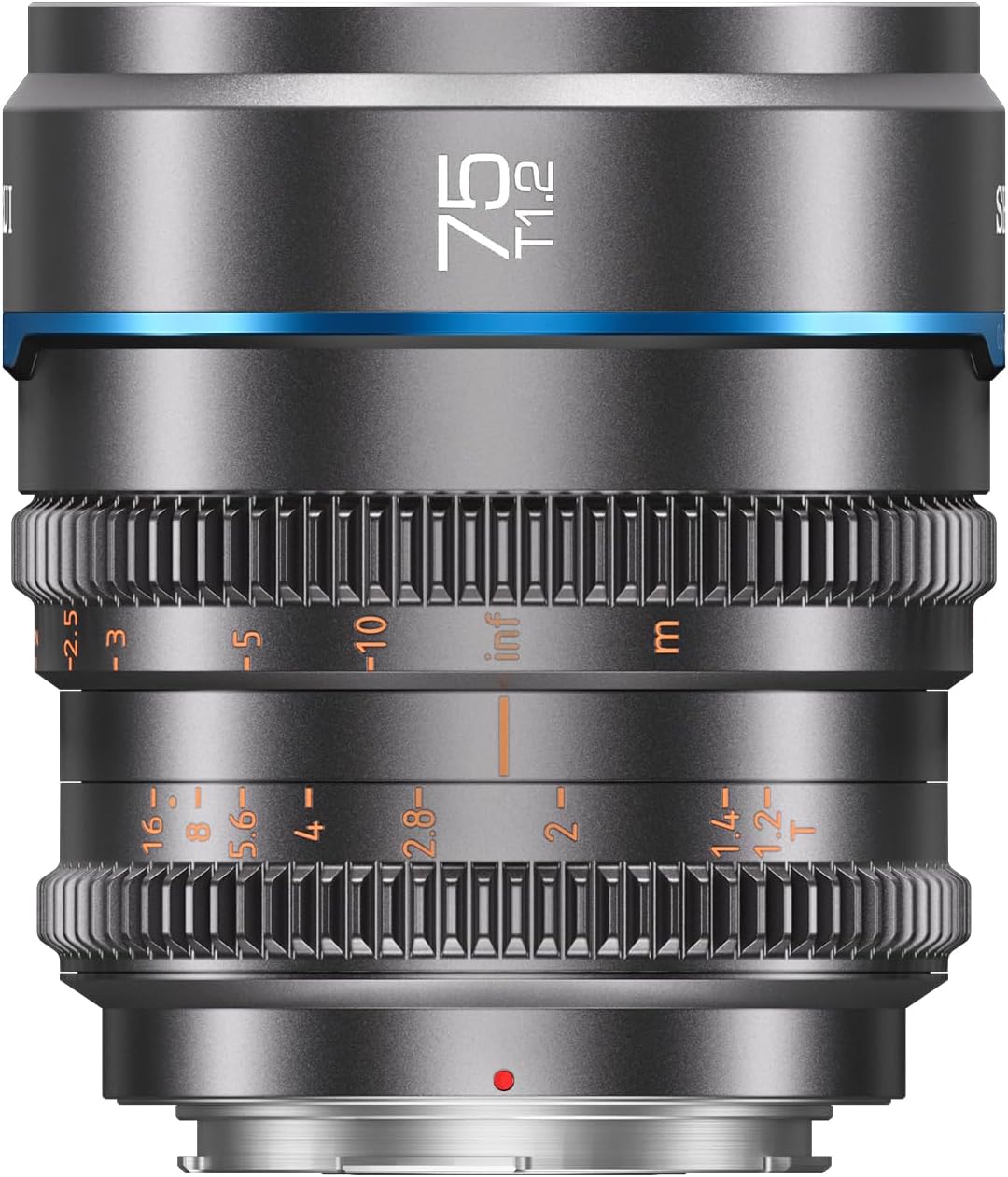 SIRUI Night Walker 75 mm T1.2 S35 Teleobjektiv Cine Objektiv, grosse Blende, manueller Fokus, MS75X-