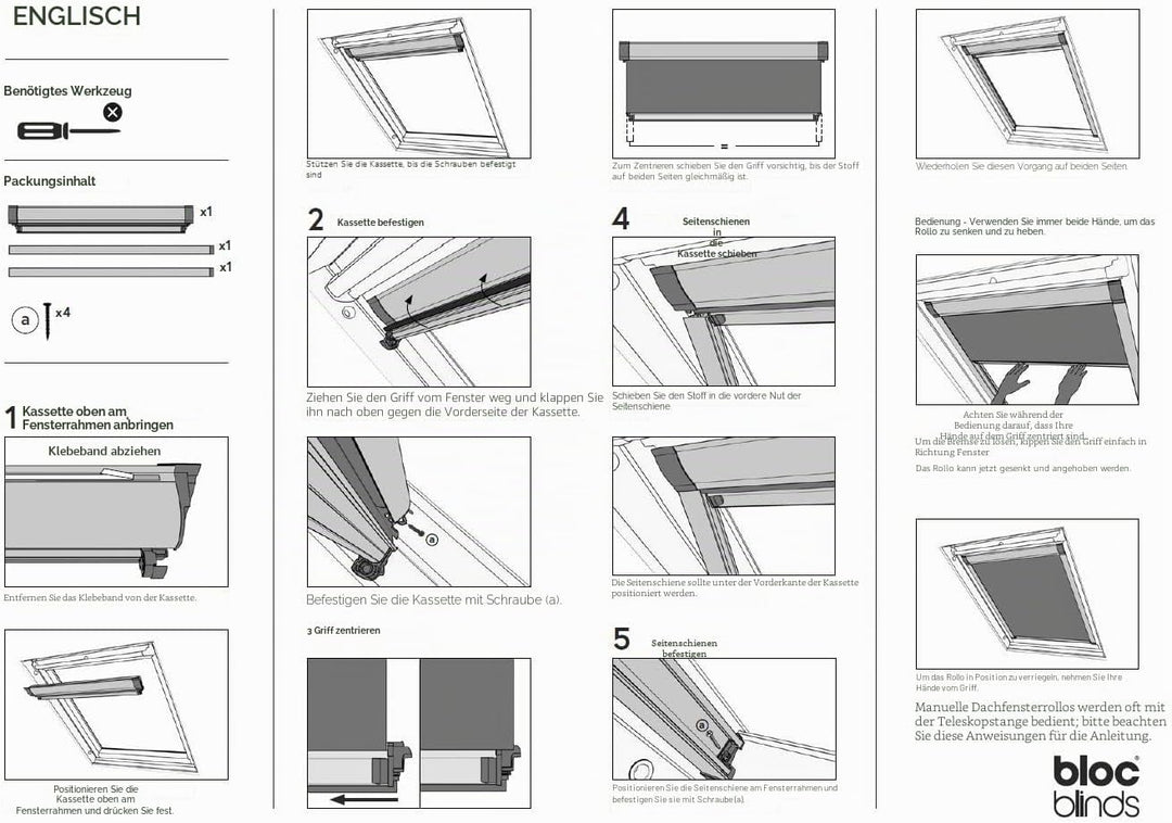 Bloc Skylight Rollo Für Velux Dachfenster Blockout, Zinn, F06 F06 Für Velux Dachfenster Pewter, F06