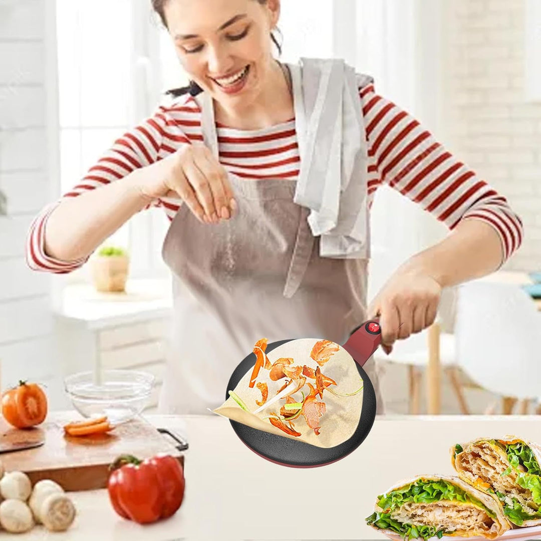 Elektrischer Pfannkuchenbereiter, Instant-Crêpe-Maker | Frühstückspfanne - 7,8-Zoll-Instant-Crepe-Ma