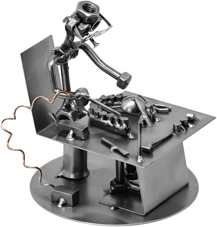 Schraubenmännchen Zahntechniker I Handarbeit I Geschenkidee I Metallfigur I Metallmännchen I Stahlfi