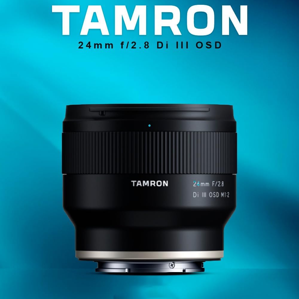 Tamron 24mm F/2.8 Di III OSD M1:2 Objektiv für Sony Full Frame/APS-C E-Mount spiegellose Kamera schw