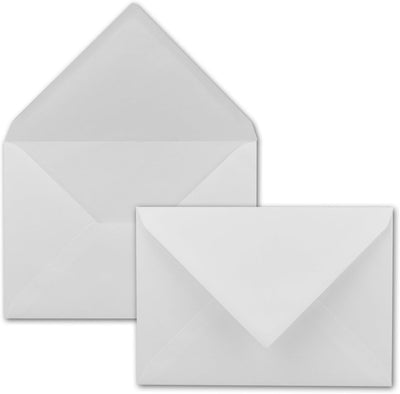 100x Briefumschläge DIN C5-16,2 x 22,9 cm - Weiss mit gerippter Struktur - 100 Gramm pro m² - Kuvert