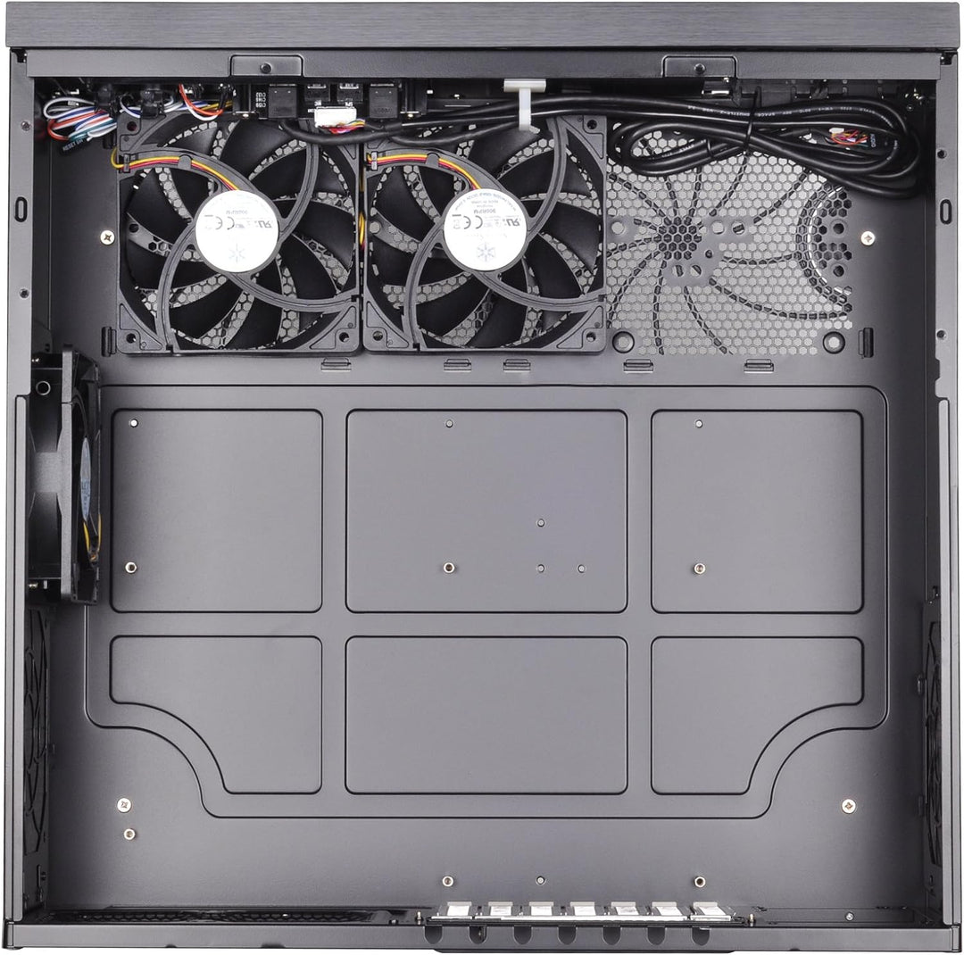 SilverStone SST-GD07B - Grandia HTPC ATX Desktop Gehäuse mit hochleistungsfähigem und geräuscharmen