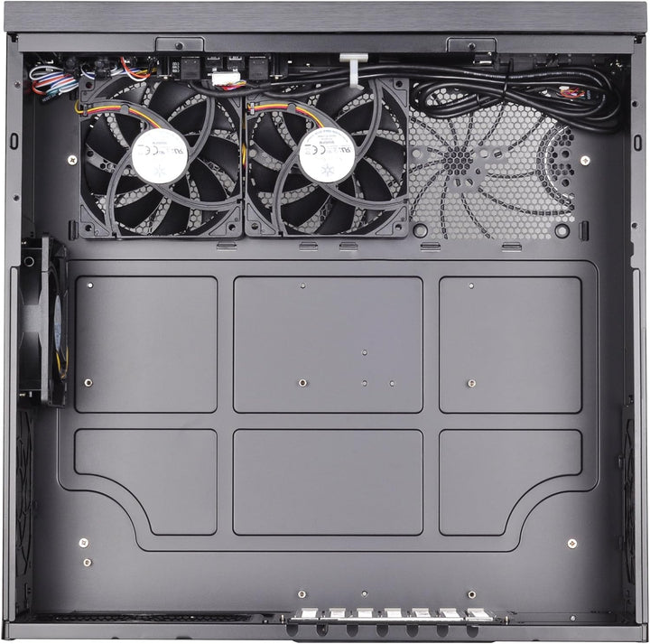 SilverStone SST-GD07B - Grandia HTPC ATX Desktop Gehäuse mit hochleistungsfähigem und geräuscharmen