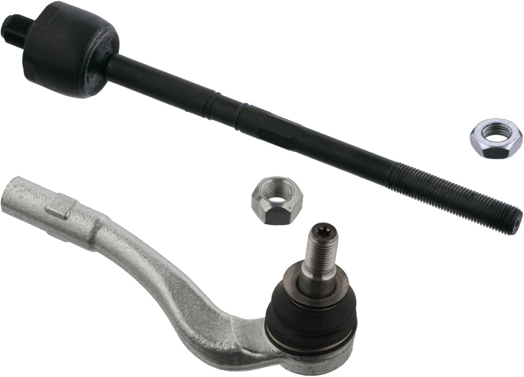febi bilstein 40141 Spurstange mit Endstück, Mutter und Sicherungsmutter , 1 Stück Vorderachse recht