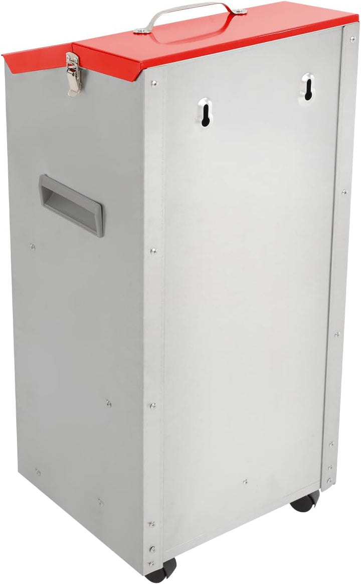 Futterautomat für Hunde und Katzen - Schwerkraft Hundefutterautomat 15 LB mit 4 Rollen und Bremsen -