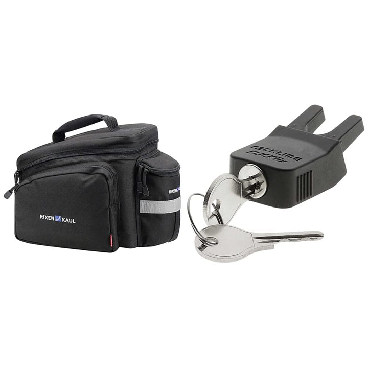 KLICKfix 0267RA Farradtasche Rackpack 2 für Racktime Gepäckträgertasche, Schwarz, 35 x 24 x 23 cm Bu