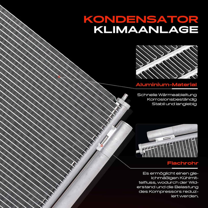 Frankberg Kondensator Klimaanlage mit Trockner Kompatibel mit CR-V III RE 2.0L 2.4L Benzin 2006-2012
