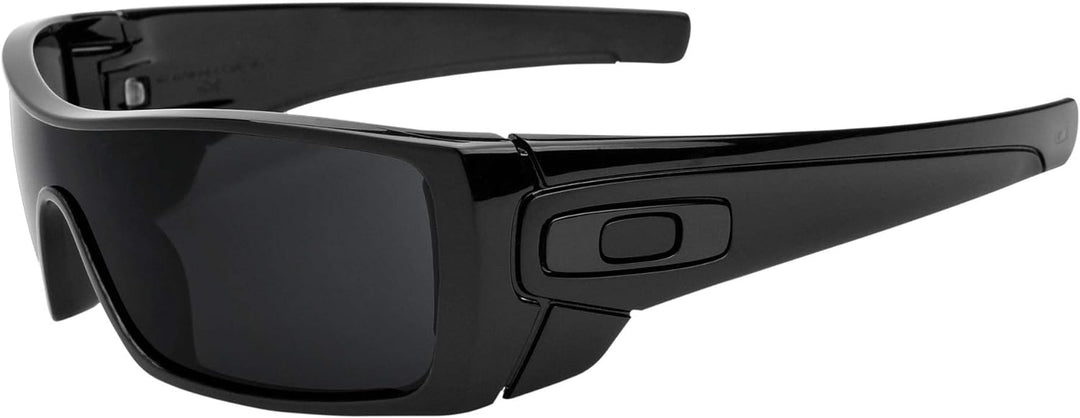 REVANT Ersatzgläser Kompatibel mit Oakley Batwolf, Polarisiert, Elite Schwarz Chrome MirrorShield