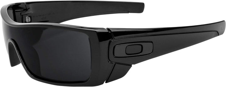 REVANT Ersatzgläser Kompatibel mit Oakley Batwolf, Polarisiert, Elite Schwarz Chrome MirrorShield