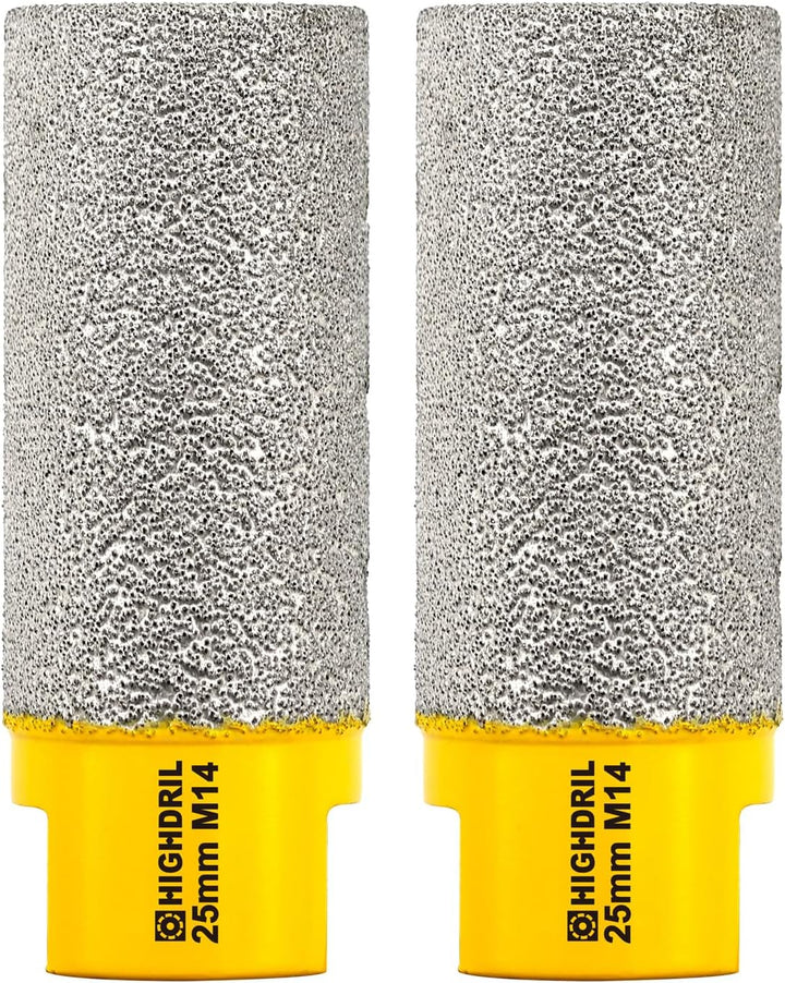 Diamant Fingerfräser Durchmesser,HIGHDRIL 2 Stück 25mm M14 Gewinde Vergrösserung Vorhandener Löcher
