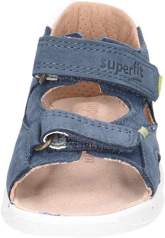 Superfit Baby Jungen Lagoon Sandale Knöchelriemen, 19 EU Blau Grün 8010