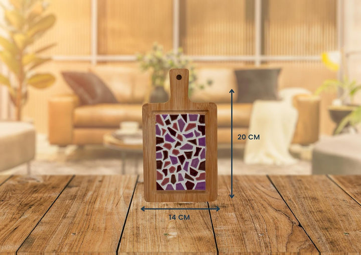 Little Creations mosaik Mini-Servierbrett Altrosa | DIY Bastelset Erwachsene | Gestalte deine eigene