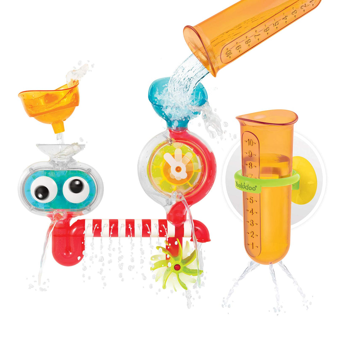 Yookidoo Baby Badespielzeug Wasserspielzeug für Badewanne (1–3 Jahre) – Transparentes Wasserlabor mi