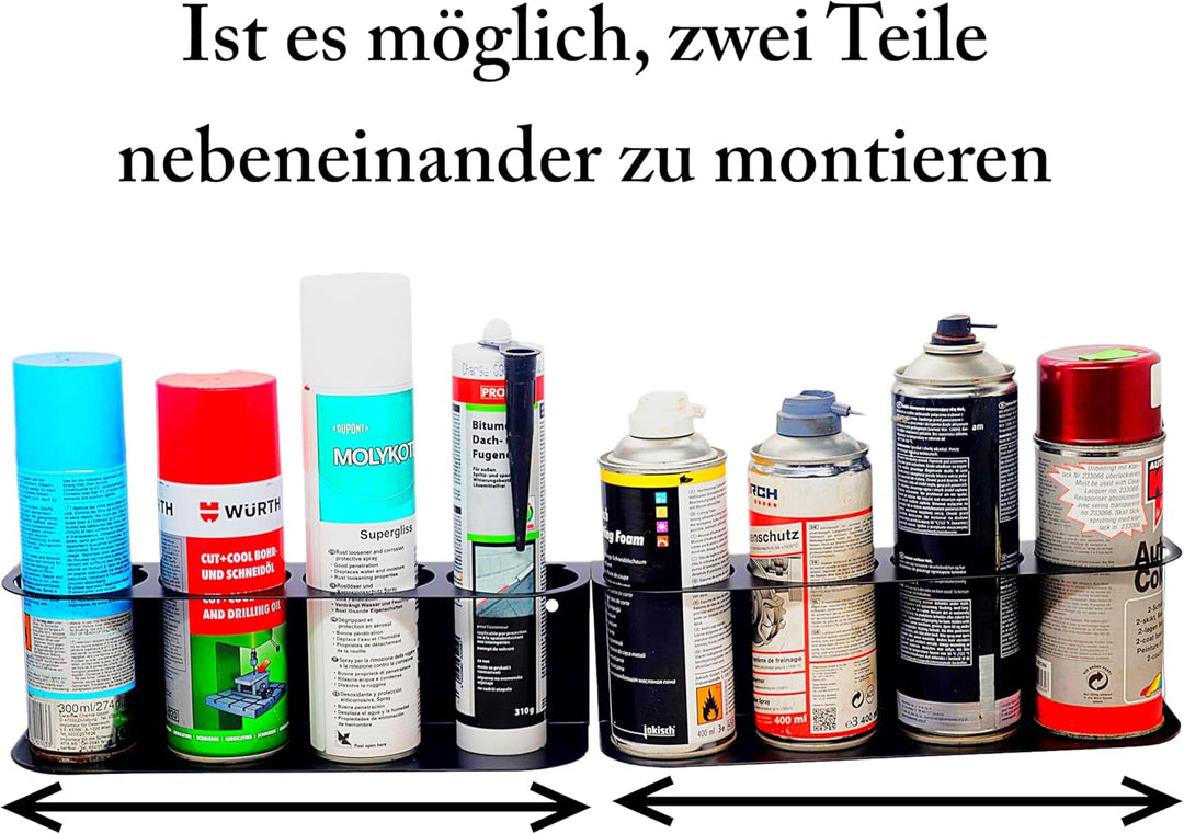 Dosenhalter für Sprühflaschen - Sprühflaschenhalter Spraydosenhalter Werkstatt Halterung für Spraydo