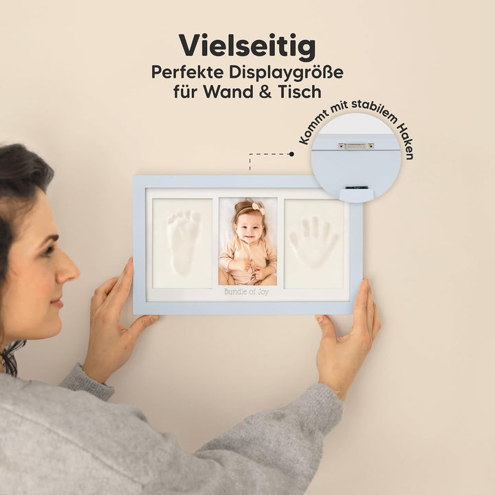 KeaBabies Baby Handabdruck Und Fussabdruck Set - Ton Handabdruck Andenken Rahmen, Neugeborenen Kinde
