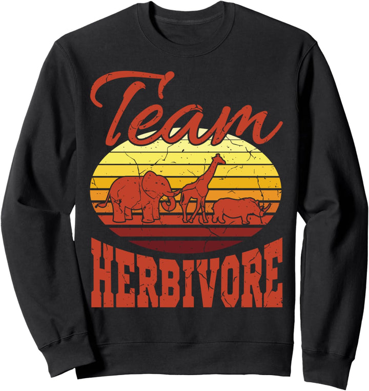 Vegetarier Veganer Tierschützer TEAM HERBIVORE Sweatshirt