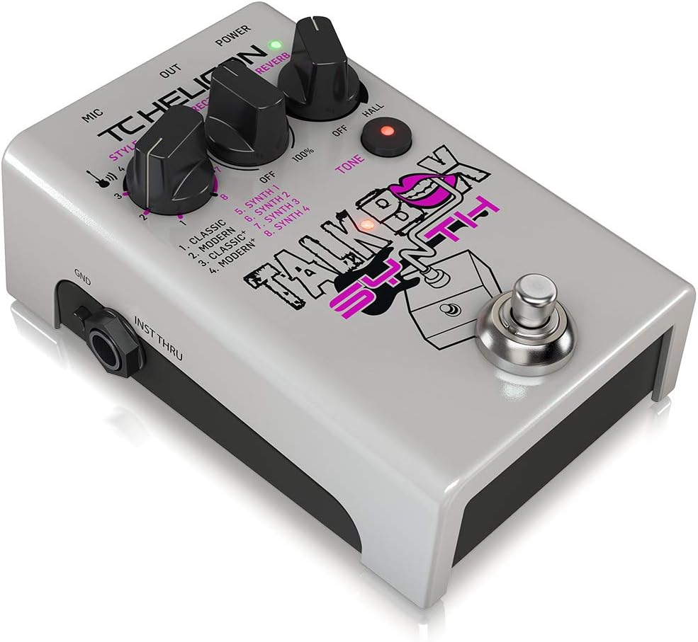 TC Helicon TALKBOX SYNTH Stompbox in Studioqualität für Gitarren-Talkbox-Effekte und Stimmton-Politu