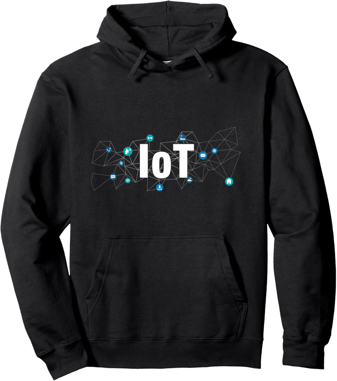 Internet Der Dinge Technologie IoT Allesnetz IT IdD Zukunft Pullover Hoodie