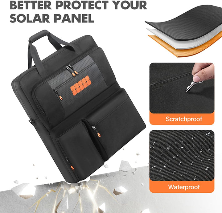 Tragetasche kompatibel mit Jackery SolarSaga 100W 200W 200W Bifacial Portable Solar Panel, Reise-Auf