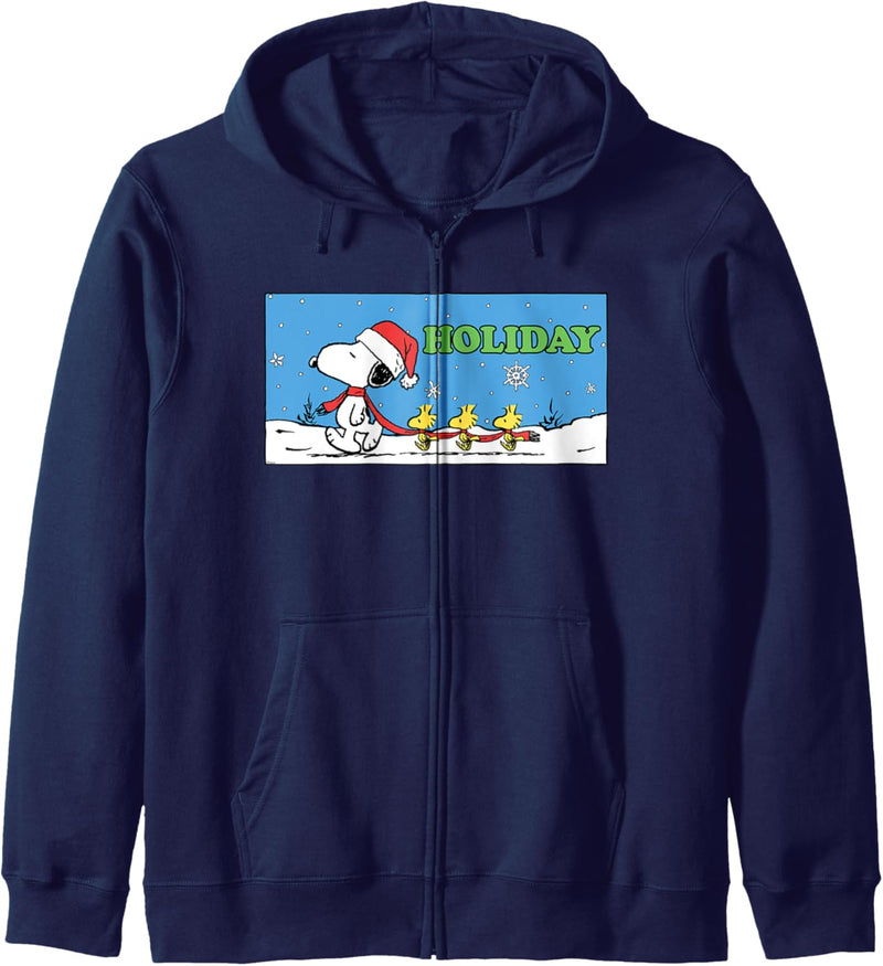 Peanuts Snoopy and Woodstock Holiday Kapuzenjacke