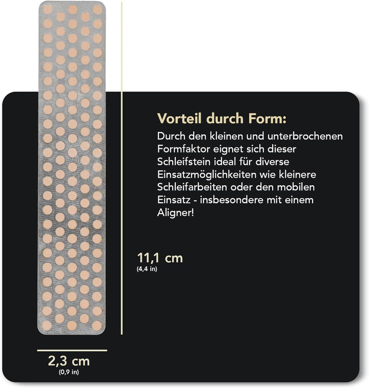 DMT Diamond Whetstone™ Diamant Mini-Schleifstein 4" (10 cm) Extra-Extrafein | Kompakter Wetzstein fü