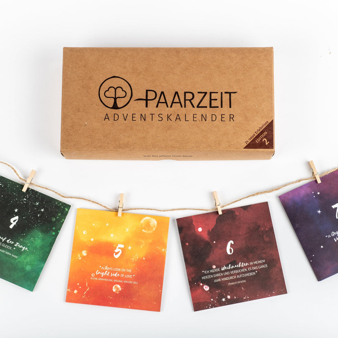 Paarzeit Adventskalender: Edition 2 – DER BESTSELLER für Liebe und Klima, nachhaltiger Advent für Pa