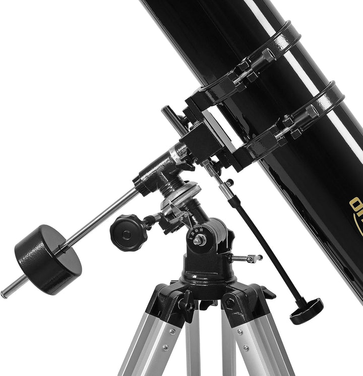 Omegon Teleskop N 114/900 EQ-1 | Spiegelteleskop Einsteiger | Parallaktische EQ-1 Montierung | präzi