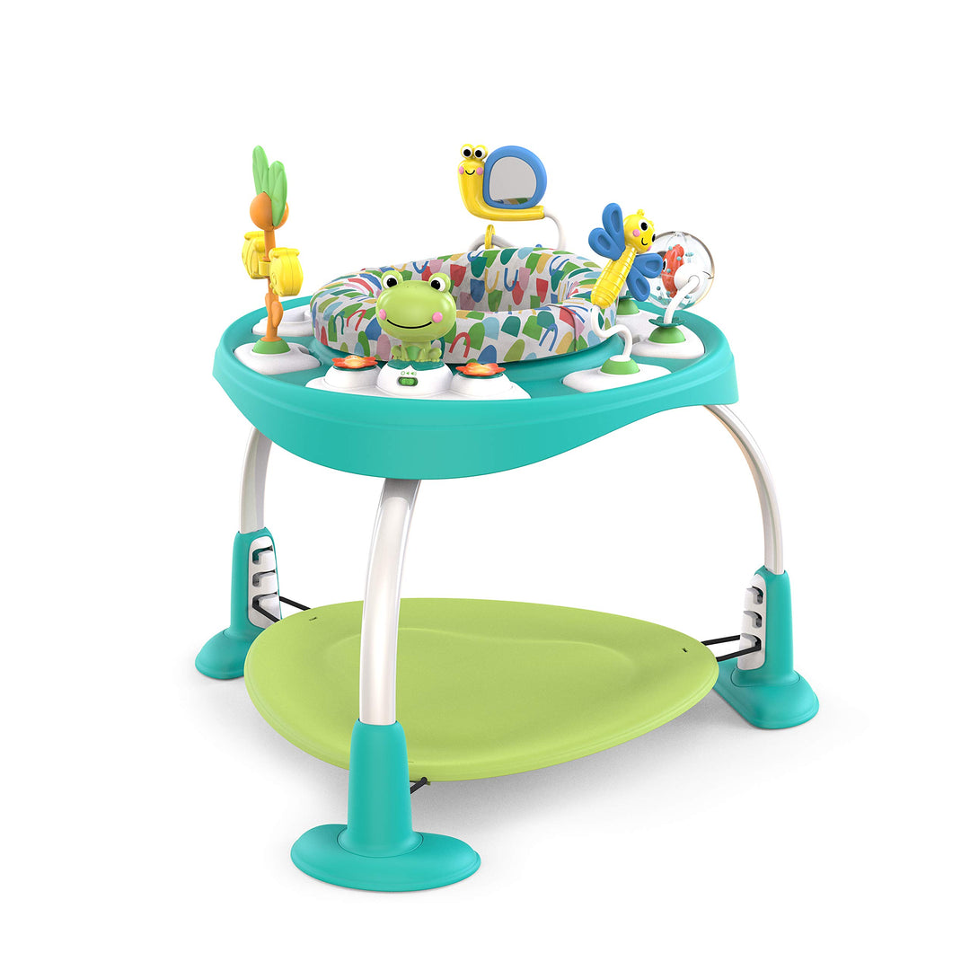 Brights Starts, Bounce Bounce Baby 2 in 1 Spieltisch Aktivität Sitz - Playful Pond mit 7 interaktive