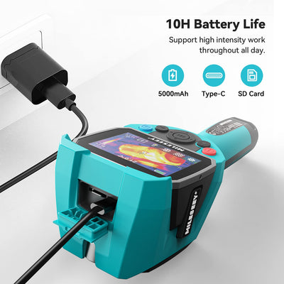 Infrarot Wärmebildkamera,MiLESEEY Handheld Thermokamera 3,5 Zoll LCD-Anzeige,Wiederaufladbar,6 Palet